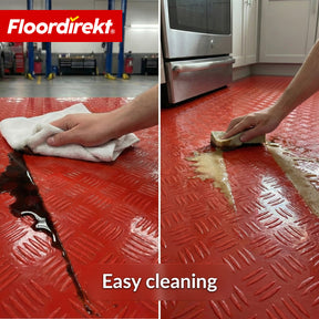 PVC-vloerbedekking | Bullet | Riffelplaat-look | Antislip & Onderhoudsvriendelijk | Meterware / Op maat gesneden | 110 cm breedte