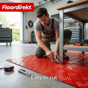 PVC-vloerbedekking | Bullet | Riffelplaat-look | Antislip & Onderhoudsvriendelijk | Meterware / Op maat gesneden | 110 cm breedte