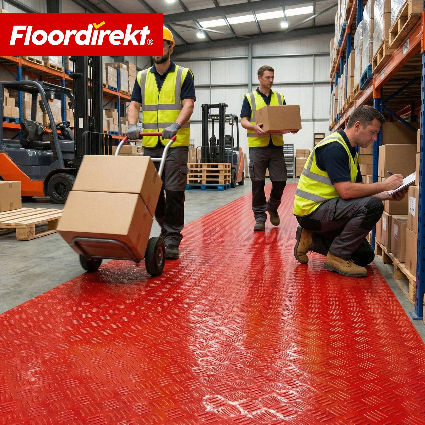 PVC-vloerbedekking | Bullet | Riffelplaat-look | Antislip & Onderhoudsvriendelijk | Meterware / Op maat gesneden | 110 cm breedte