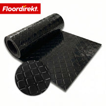 PVC-vloerbedekking | Check Quadra | Vierkantmotief | Antislip & onderhoudsvriendelijk | Per meter / op maat gesneden | 110 cm breed