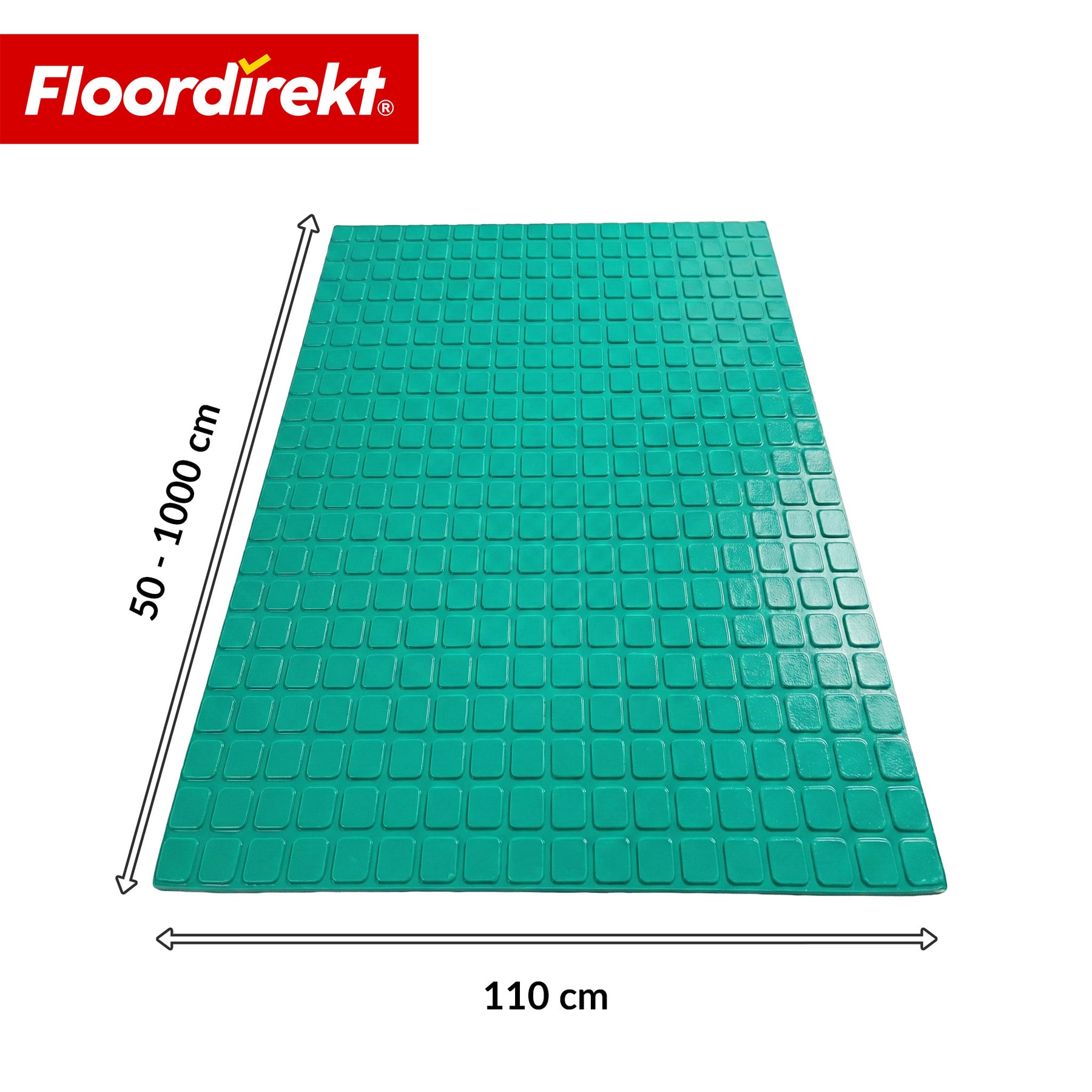 PVC-vloerbedekking | Check Quadra | Vierkantmotief | Antislip & onderhoudsvriendelijk | Per meter / op maat gesneden | 110 cm breed