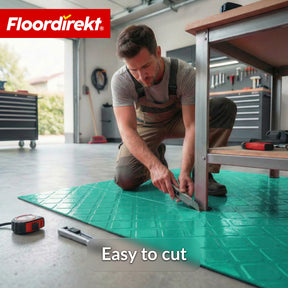 PVC-vloerbedekking | Check Quadra | Vierkantmotief | Antislip & onderhoudsvriendelijk | Per meter / op maat gesneden | 110 cm breed