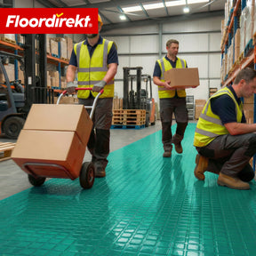 PVC-vloerbedekking | Check Quadra | Vierkantmotief | Antislip & onderhoudsvriendelijk | Per meter / op maat gesneden | 110 cm breed