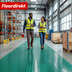 PVC-vloerbedekking | Coin Mirror | Coin-structuur met vlakke noppen | Antislip & onderhoudsvriendelijk | Per meter / op maat gesneden | 110 cm breed