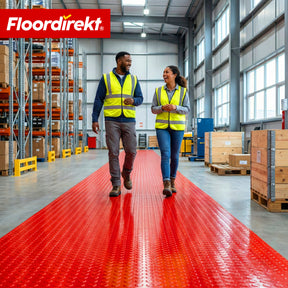 PVC-vloerbedekking | Coin Mirror | Coin-structuur met vlakke noppen | Antislip & onderhoudsvriendelijk | Per meter / op maat gesneden | 110 cm breed