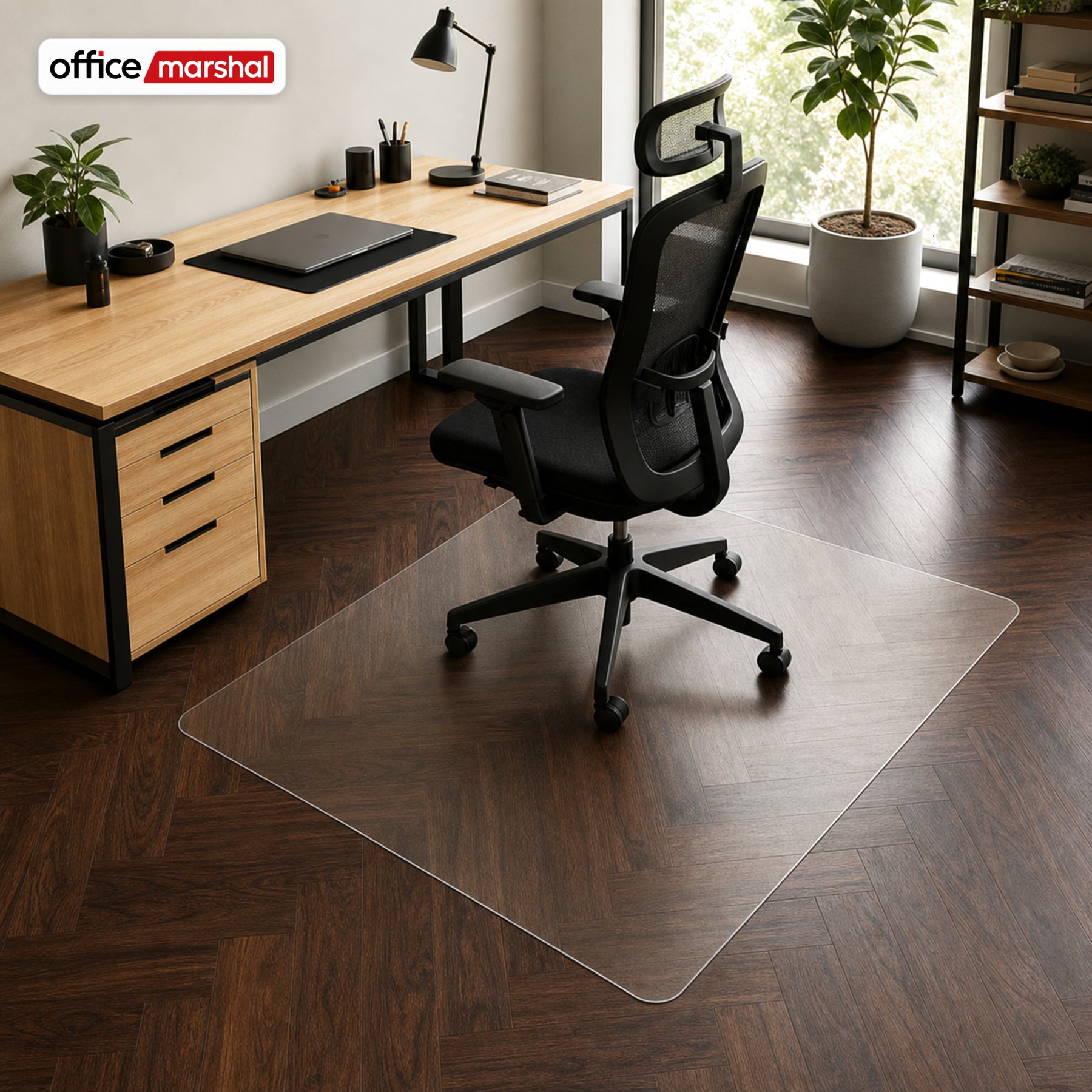 Vloerbeschermingsmat Floorfit op maat | Mat transparant | Voor harde vloeren, parket, laminaat & vinyl