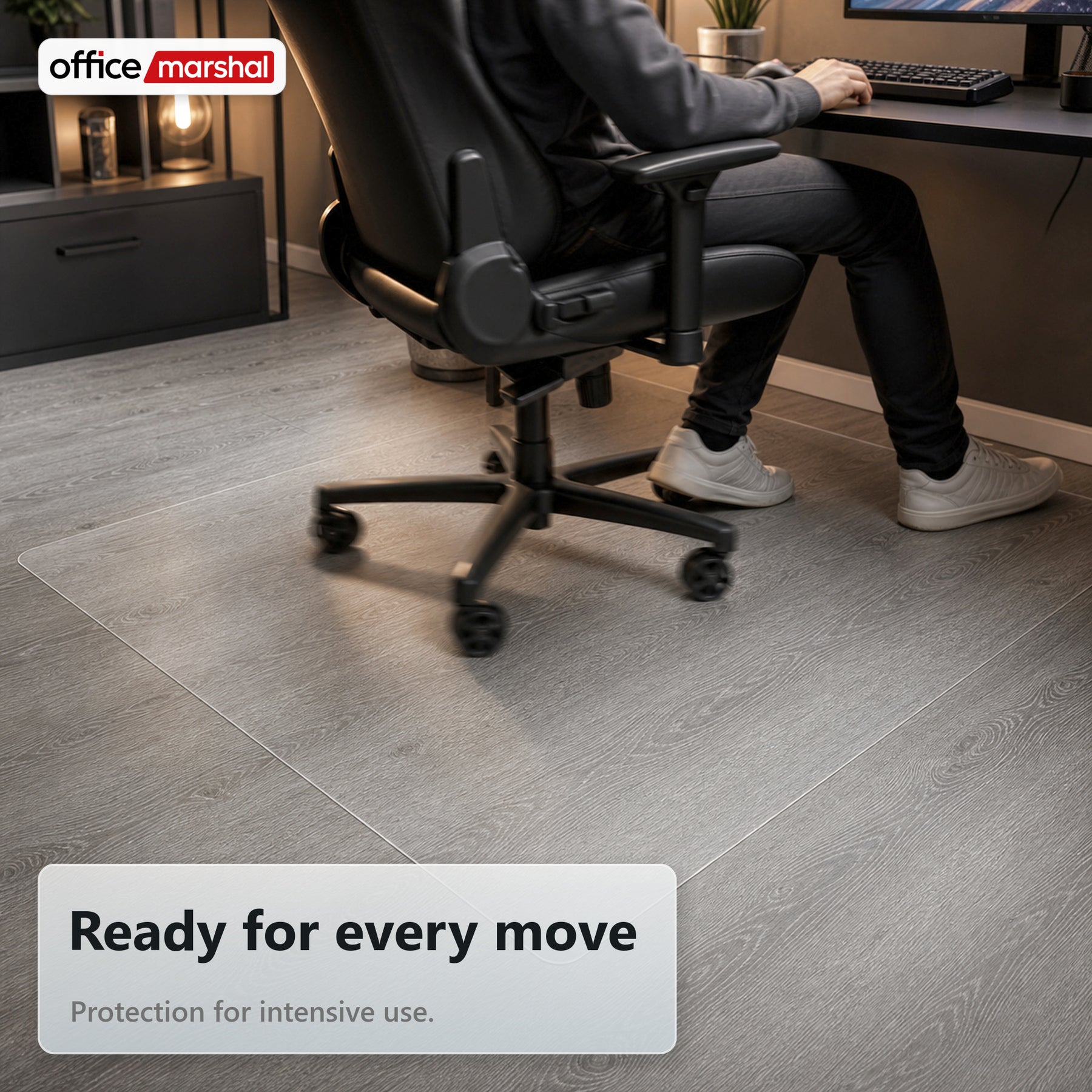 Vloerbeschermingsmat Floorfit op maat | Mat transparant | Voor harde vloeren, parket, laminaat & vinyl