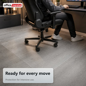 Vloerbeschermingsmat Floorfit op maat | Mat transparant | Voor harde vloeren, parket, laminaat & vinyl
