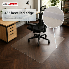 Vloerbeschermingsmat Floorfit op maat | Mat transparant | Voor harde vloeren, parket, laminaat & vinyl