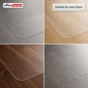 Vloerbeschermingsmat Floorfit op maat | Mat transparant | Voor harde vloeren, parket, laminaat & vinyl