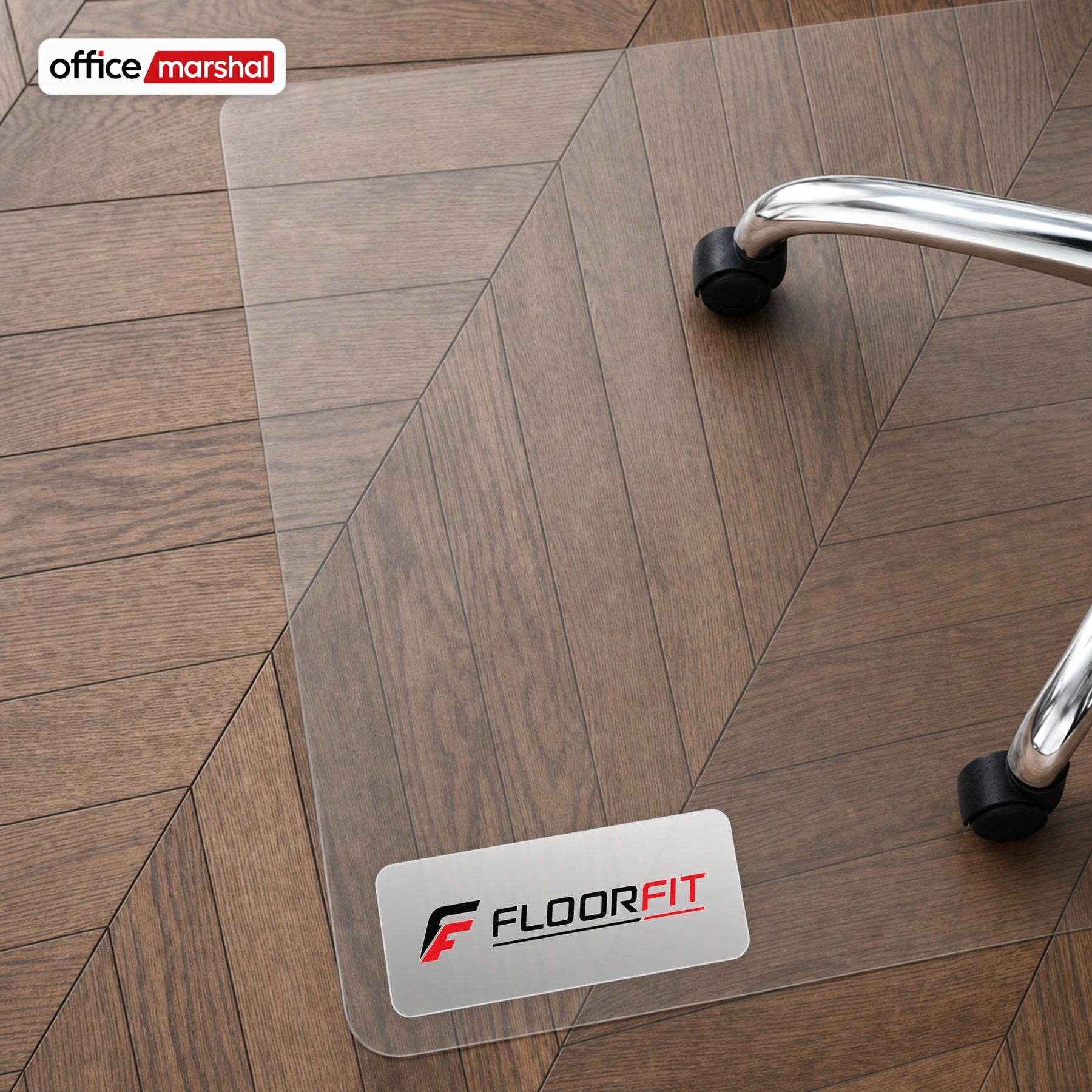 ✂ Vloerbeschermingsmat Floorfit op maat | Mat transparant | Voor harde vloeren, parket, laminaat & vinyl
