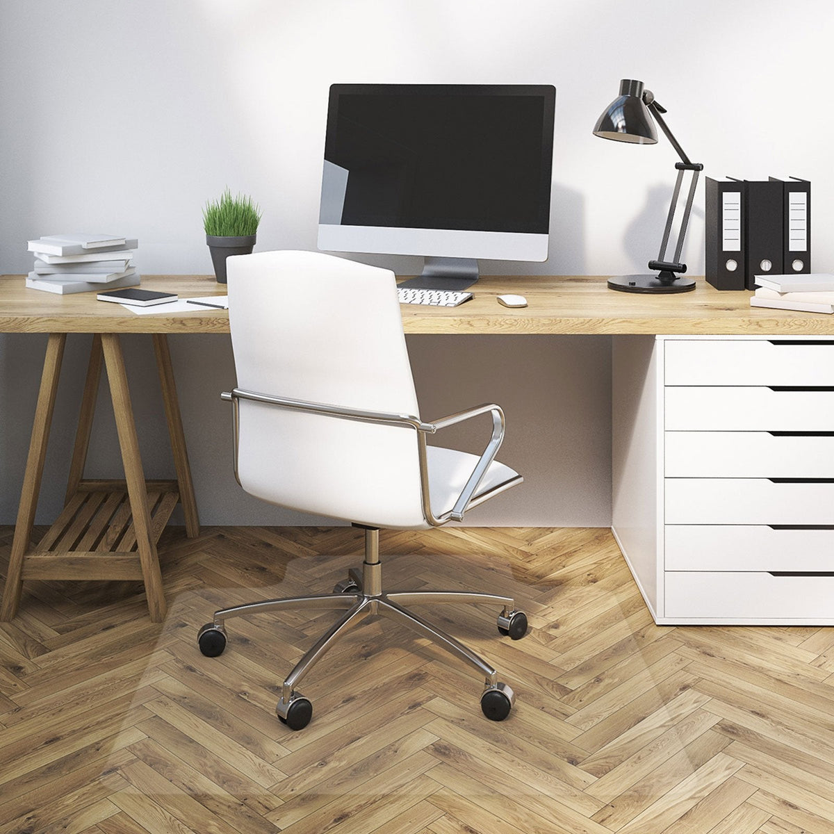 ✂ Stoelmat Neo voor harde vloeren | vinyl | transparant | veel maten & op maat