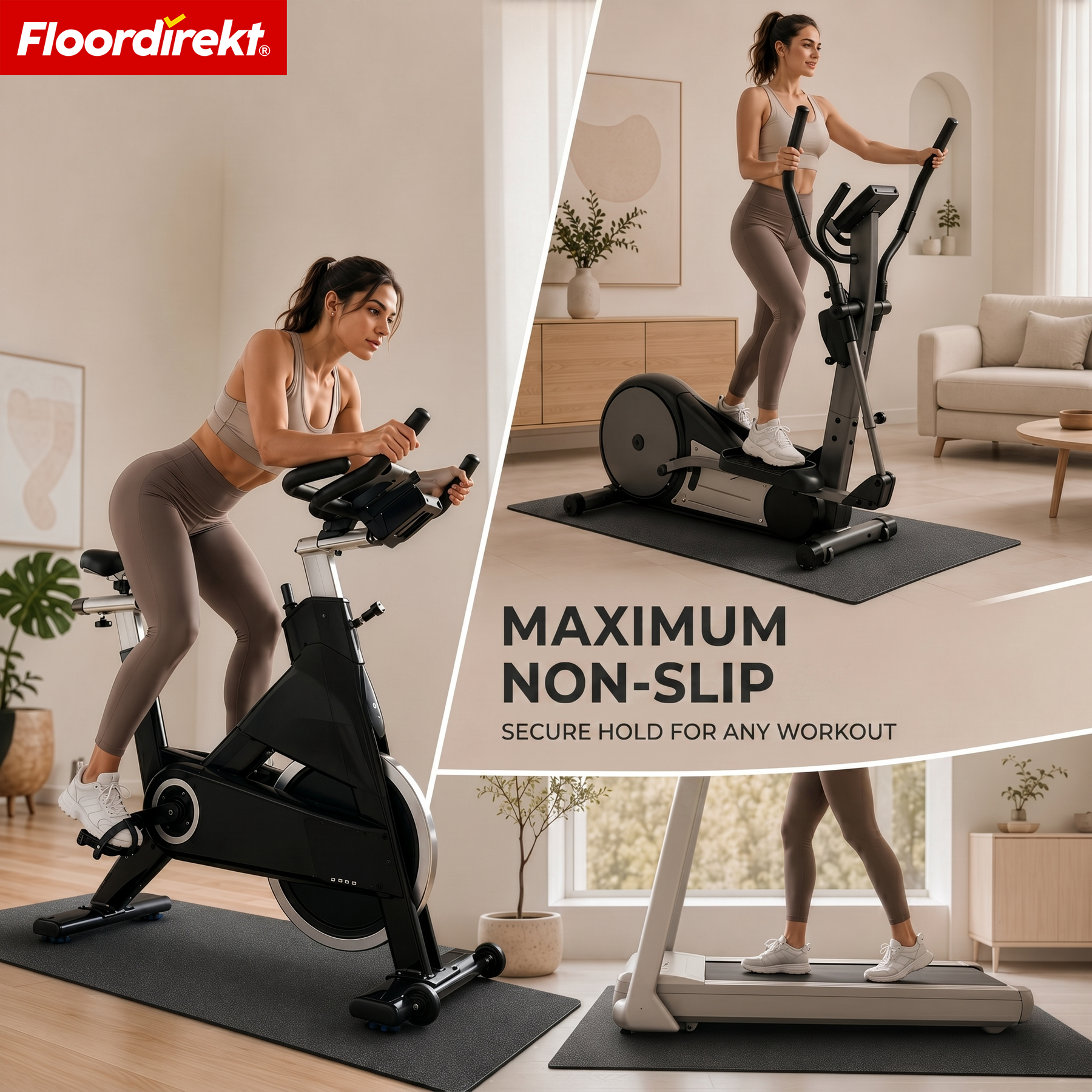 Bodembeschermingsmat | Sparta | Antislip onderlegmat voor loopband & crosstrainer