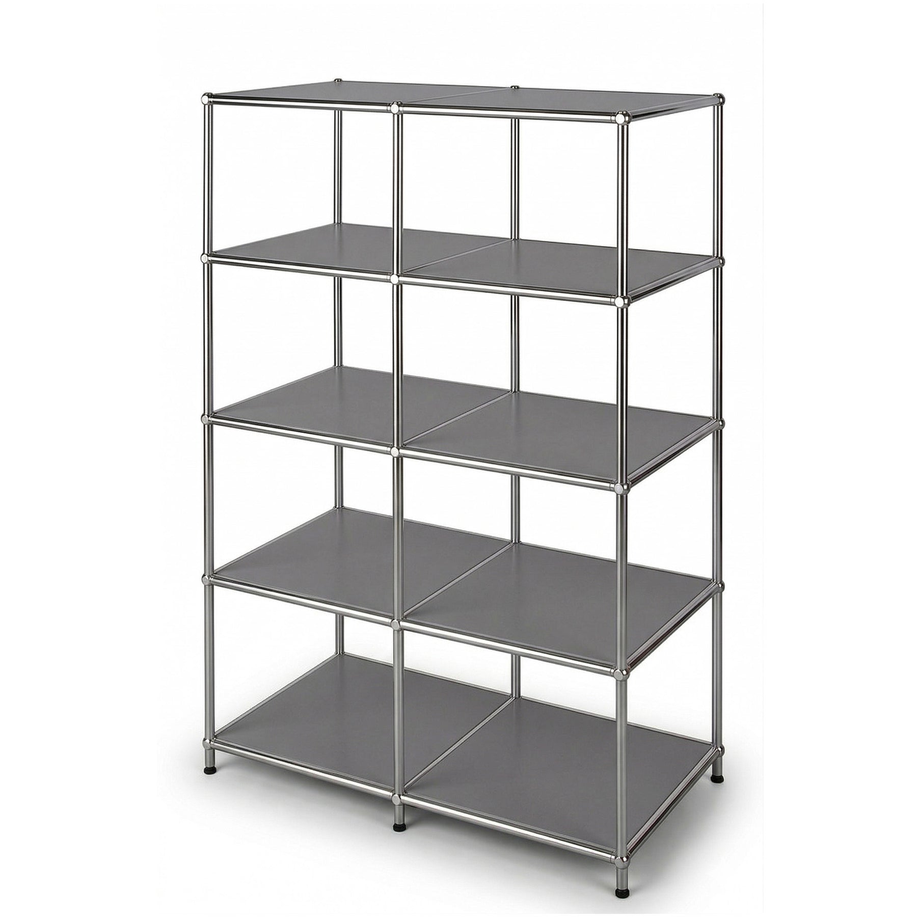 Metalen rek | Concept Epure MK-015 | Open staand rek met 5 planken | Keukenrek, bureaurek & woonrek