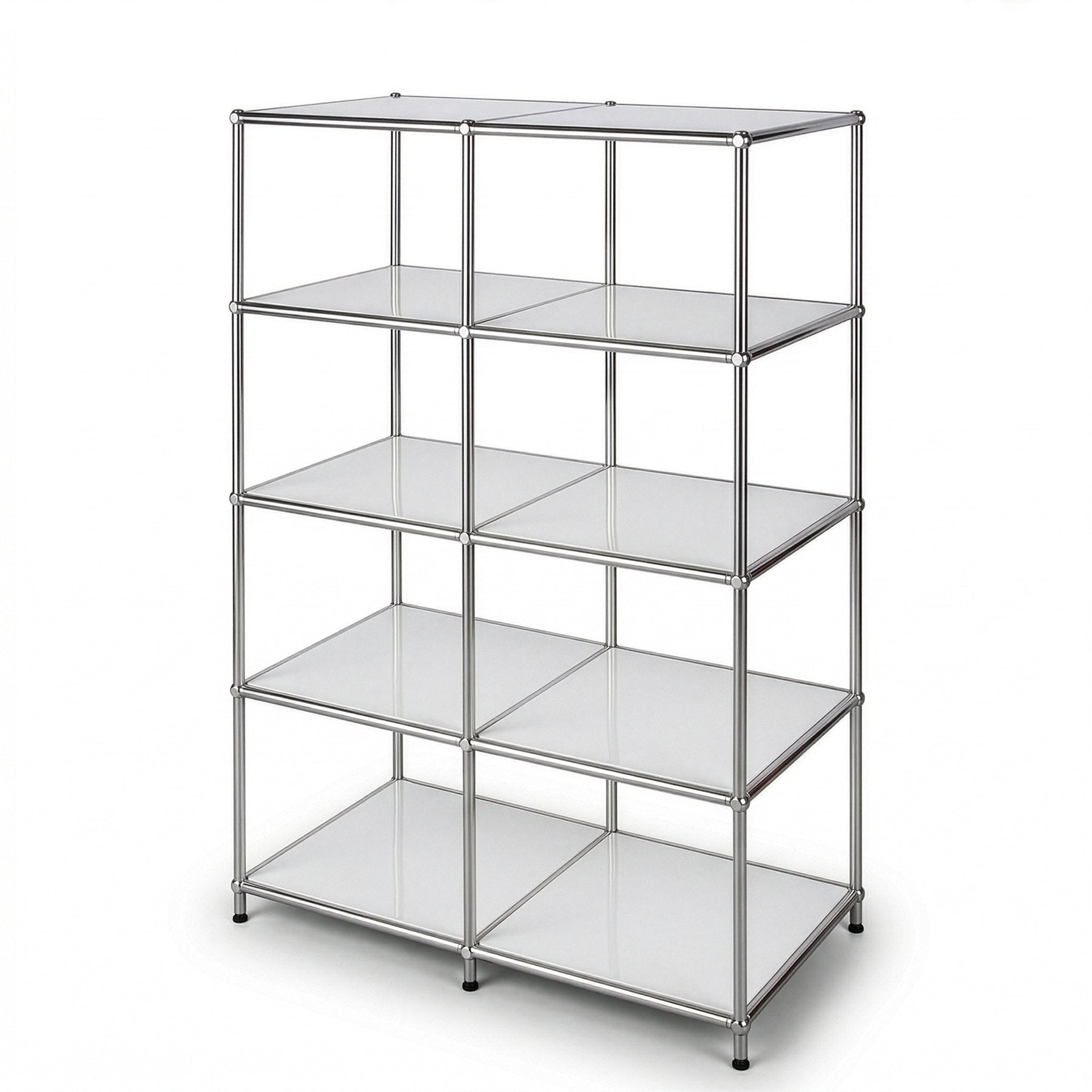 Metalen rek | Concept Epure MK-015 | Open staand rek met 5 planken | Keukenrek, bureaurek & woonrek