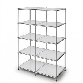 Metalen rek | Concept Epure MK-015 | Open staand rek met 5 planken | Keukenrek, bureaurek & woonrek