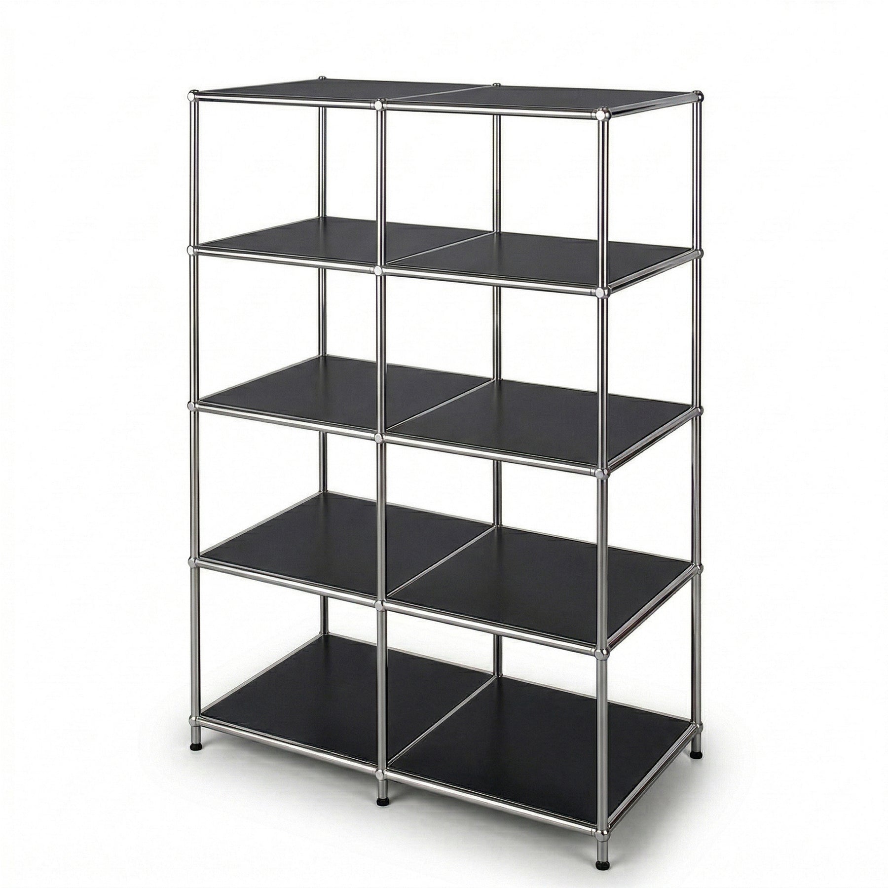 Metalen rek | Concept Epure MK-015 | Open staand rek met 5 planken | Keukenrek, bureaurek & woonrek