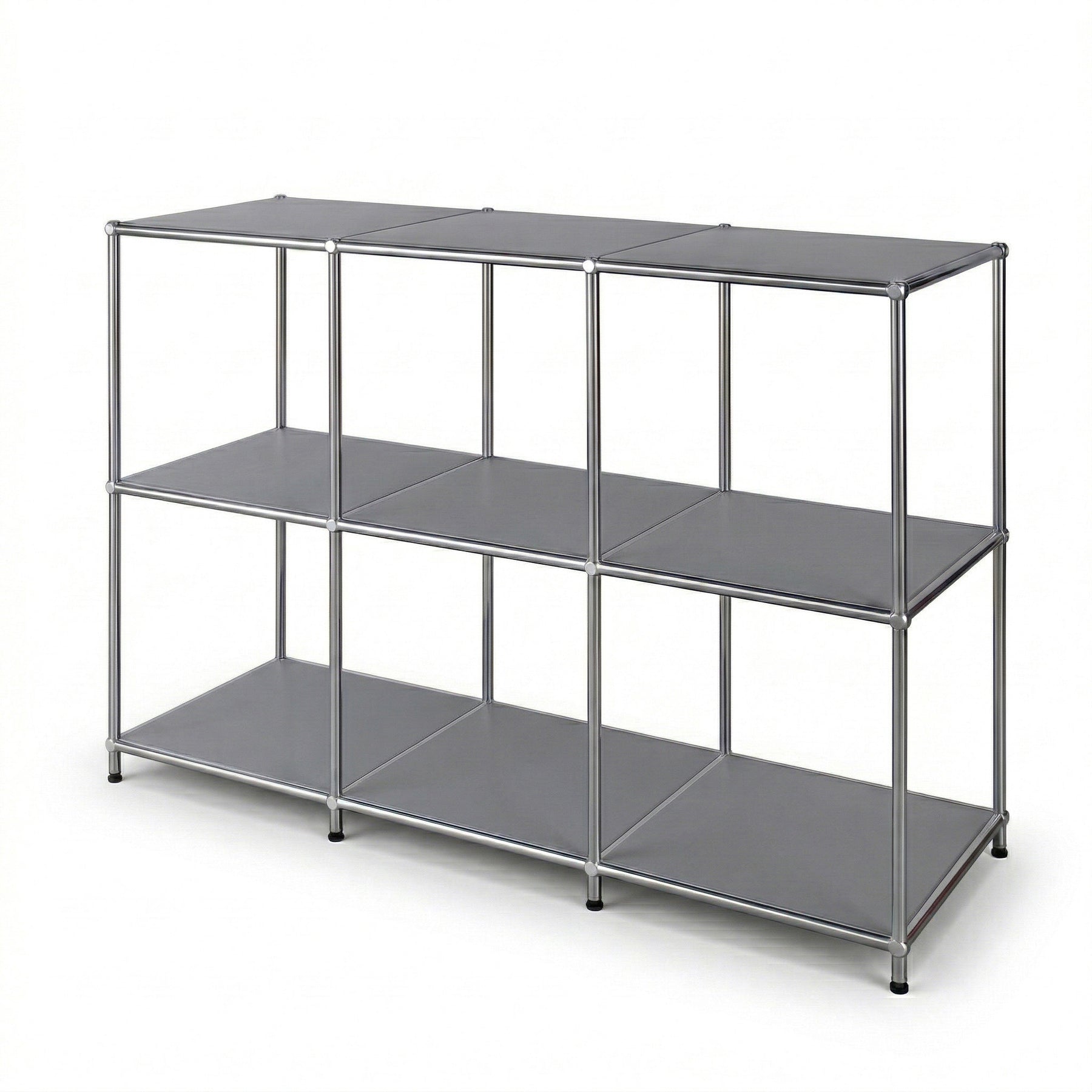 Metalen rek | Concept Epure MK-018 | Open staand rek met 3 planken | Keukenrek, kantoorrek & woonrek
