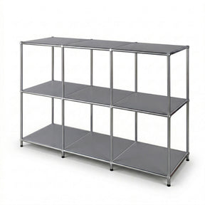 Metalen rek | Concept Epure MK-018 | Open staand rek met 3 planken | Keukenrek, kantoorrek & woonrek