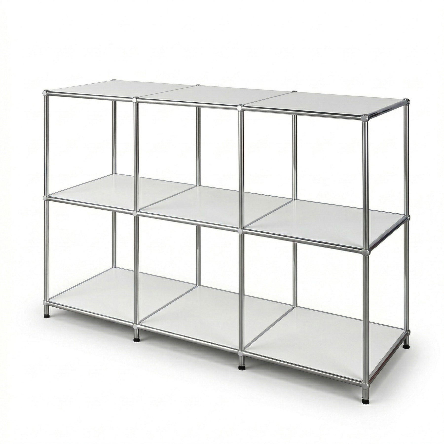 Metalen rek | Concept Epure MK-018 | Open staand rek met 3 planken | Keukenrek, kantoorrek & woonrek