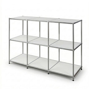 Metalen rek | Concept Epure MK-018 | Open staand rek met 3 planken | Keukenrek, kantoorrek & woonrek