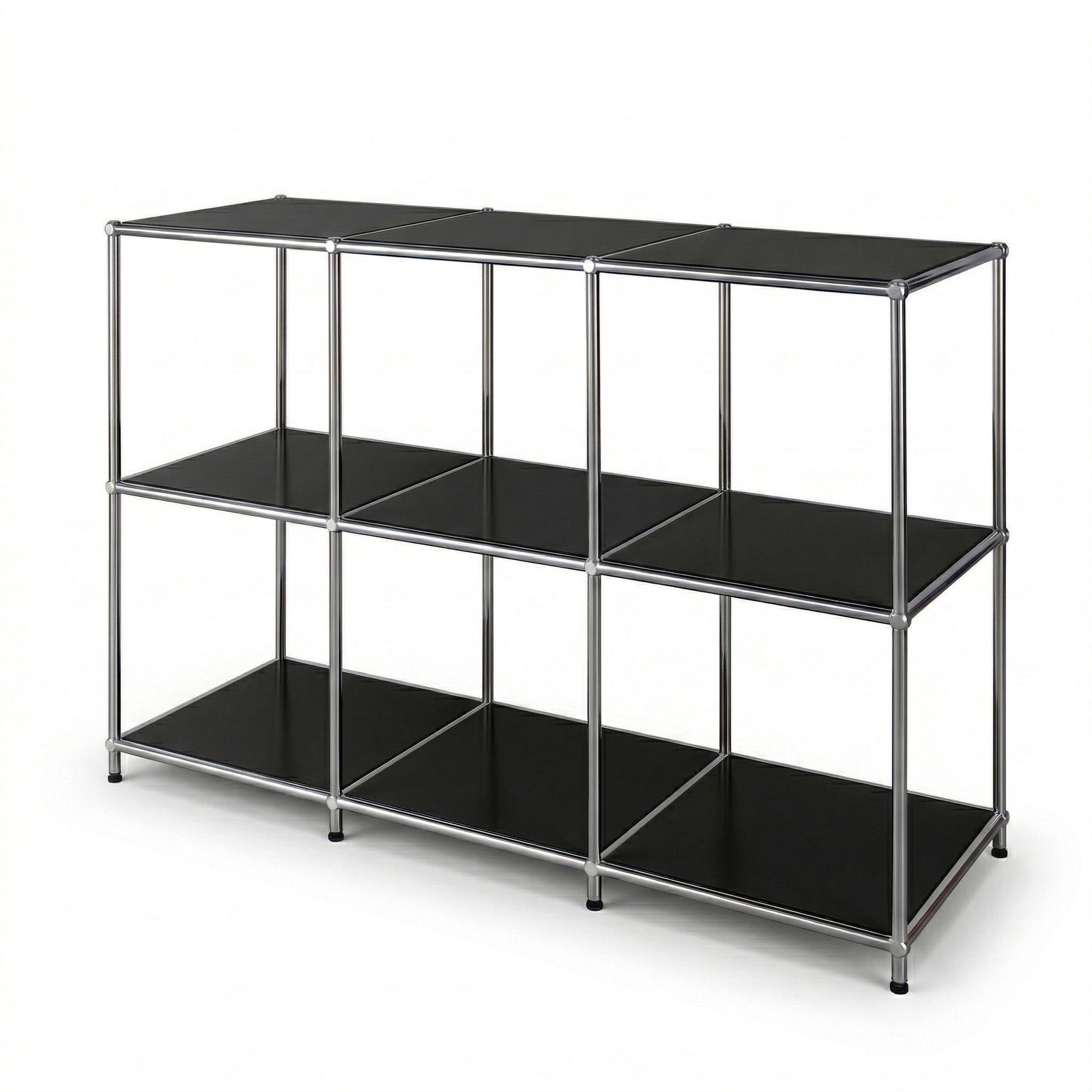 Metalen rek | Concept Epure MK-018 | Open staand rek met 3 planken | Keukenrek, kantoorrek & woonrek