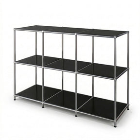 Metalen rek | Concept Epure MK-018 | Open staand rek met 3 planken | Keukenrek, kantoorrek & woonrek
