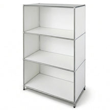 Metalen rek | Concept Epure MK-101 | 4 planken staand rek | Boekenkast met zijpanelen | Modern opbergrek