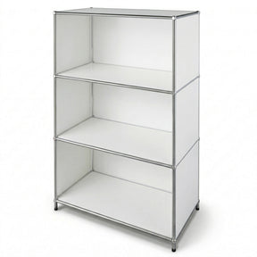 Metalen rek | Concept Epure MK-101 | 4 planken staand rek | Boekenkast met zijpanelen | Modern opbergrek