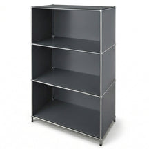 Metalen rek | Concept Epure MK-101 | 4 planken staand rek | Boekenkast met zijpanelen | Modern opbergrek