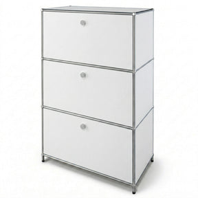 Metalen kast | Concept Epure MK-129 | Dressoir met 3 afsluitbare vakken | Moderne opbergkast