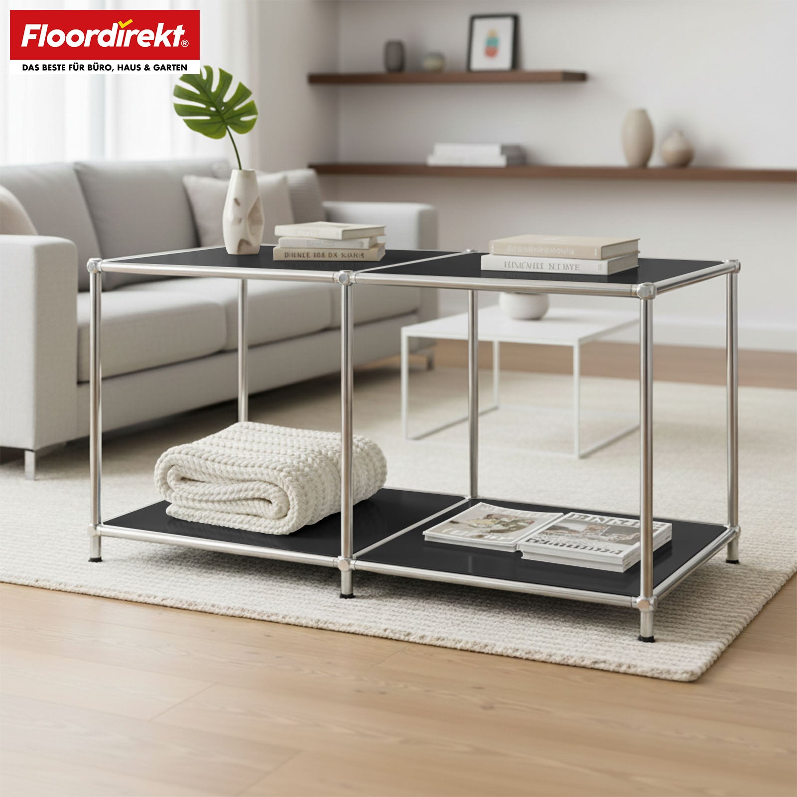 Metalen rek | Concept Epure MK-016 | Dressoir & opbergrek met open vlakken | Verkrijgbaar in verschillende kleuren