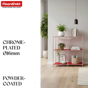 Metalen rek | Concept Epure MK-027 | Open dressoir met 3 niveaus & opbergrek | Verkrijgbaar in verschillende kleuren