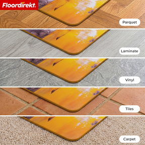Design Vloerbeschermingsmat | Robuuste Bureaustoelmat van Speciaal PVC voor Kantoor & Thuiswerkplek | 80 x 118 cm