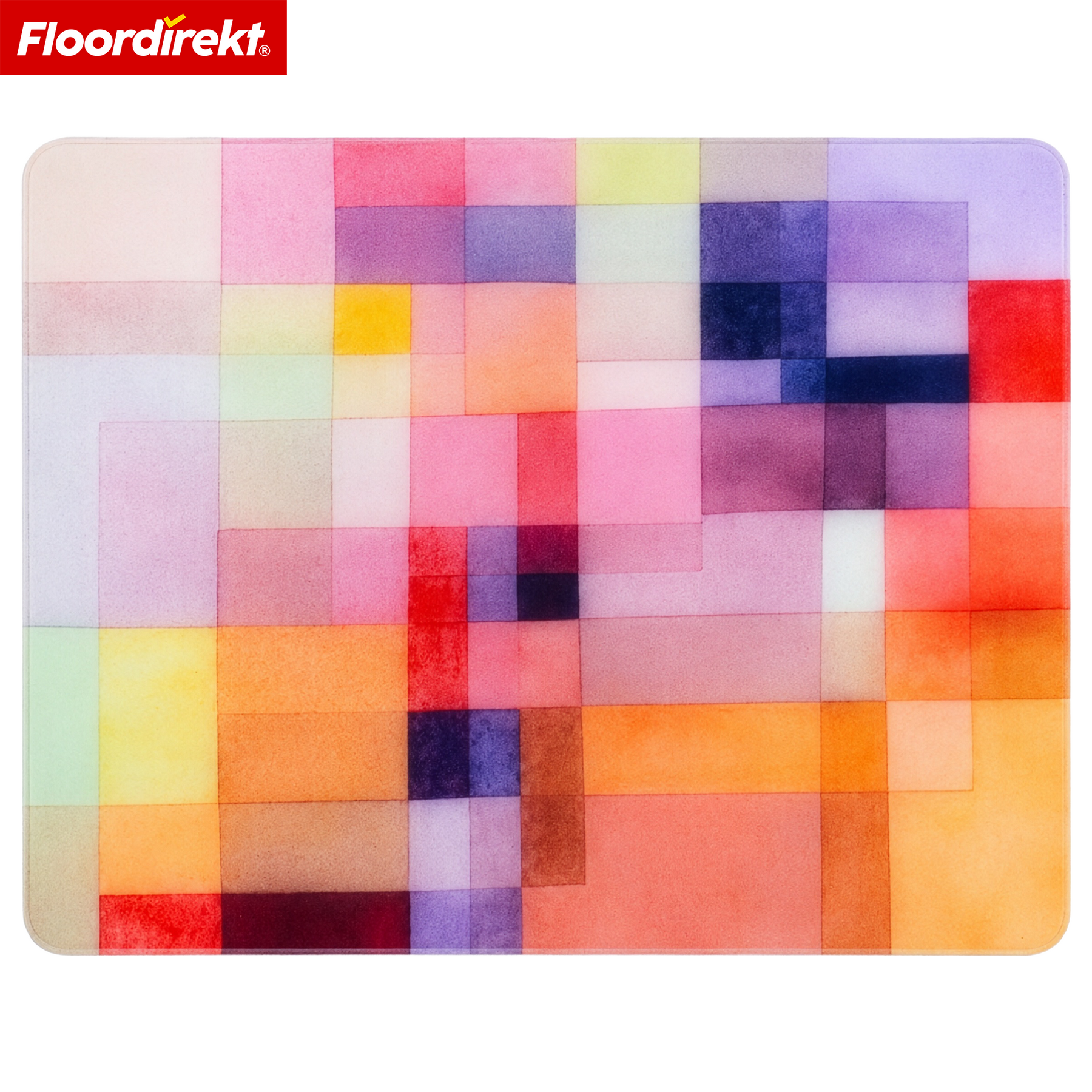 Design Vloerbeschermingsmat | Robuuste Bureaustoelmat van Speciaal PVC voor Kantoor & Thuiswerkplek | 80 x 118 cm