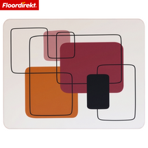 Design Vloerbeschermingsmat | Robuuste Bureaustoelmat van Speciaal PVC voor Kantoor & Thuiswerkplek | 80 x 118 cm