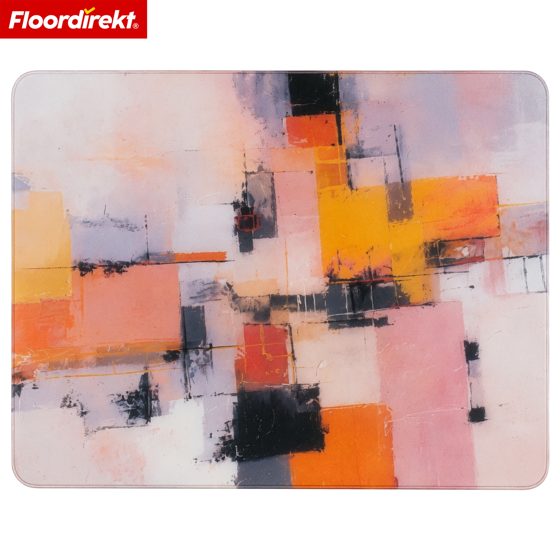 Design Vloerbeschermingsmat | Robuuste Bureaustoelmat van Speciaal PVC voor Kantoor & Thuiswerkplek | 80 x 118 cm