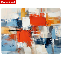 Design Vloerbeschermingsmat | Robuuste Bureaustoelmat van Speciaal PVC voor Kantoor & Thuiswerkplek | 80 x 118 cm