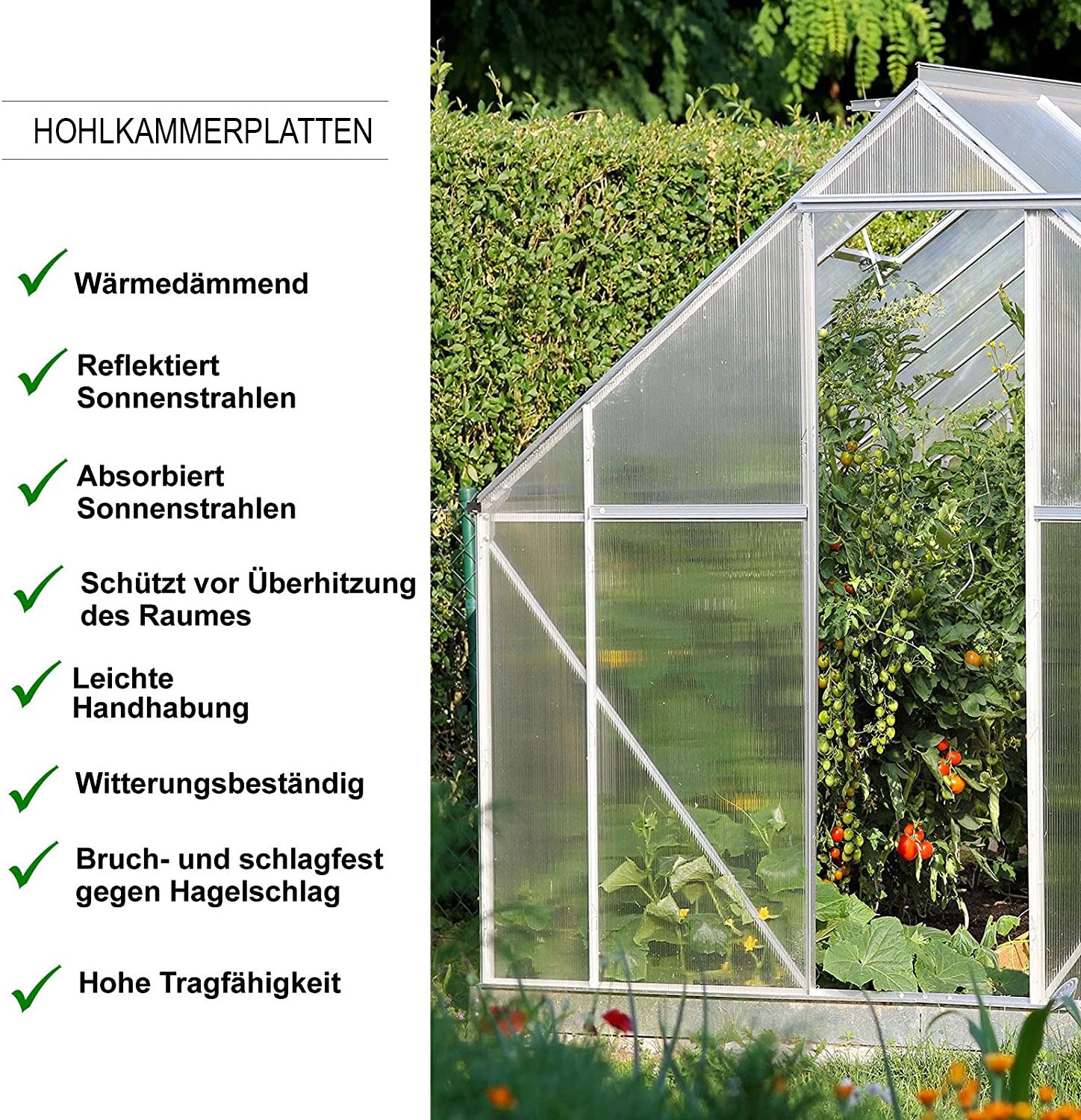 Kanaalplaat | 60,5 x 121 cm | Polycarbonaat | Voor kas & overkapping