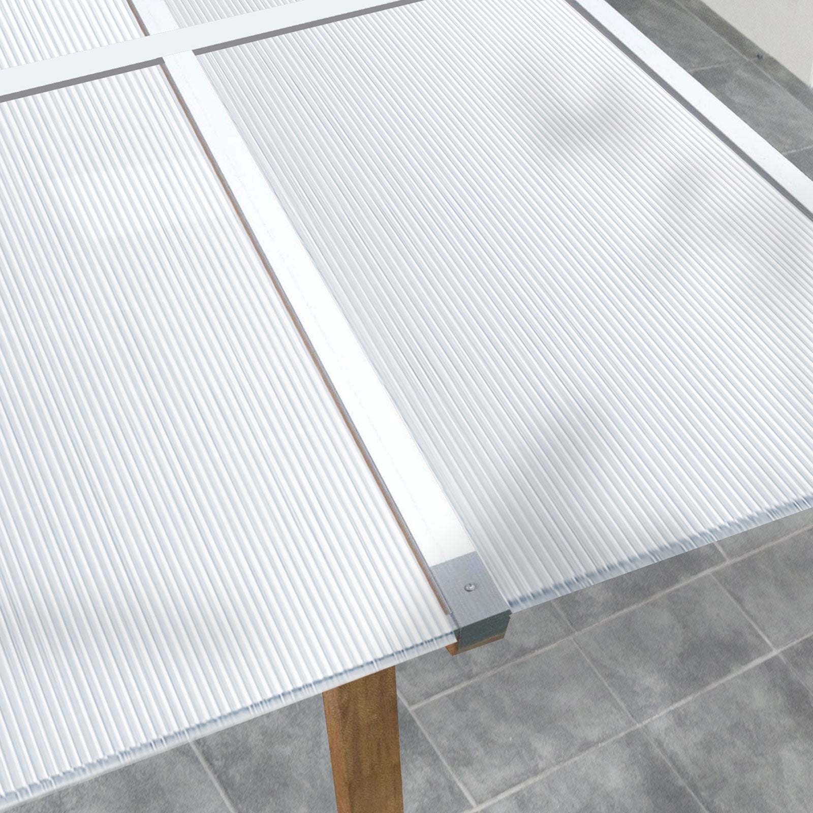 Kanaalplaat | 60,5 x 121 cm | Polycarbonaat | Voor kas & overkapping