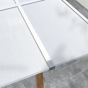 Kanaalplaat | 60,5 x 121 cm | Polycarbonaat | Voor kas & overkapping