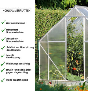 Kanaalplaat | 60,5 x 121 cm | Polycarbonaat | Voor kas & overkapping