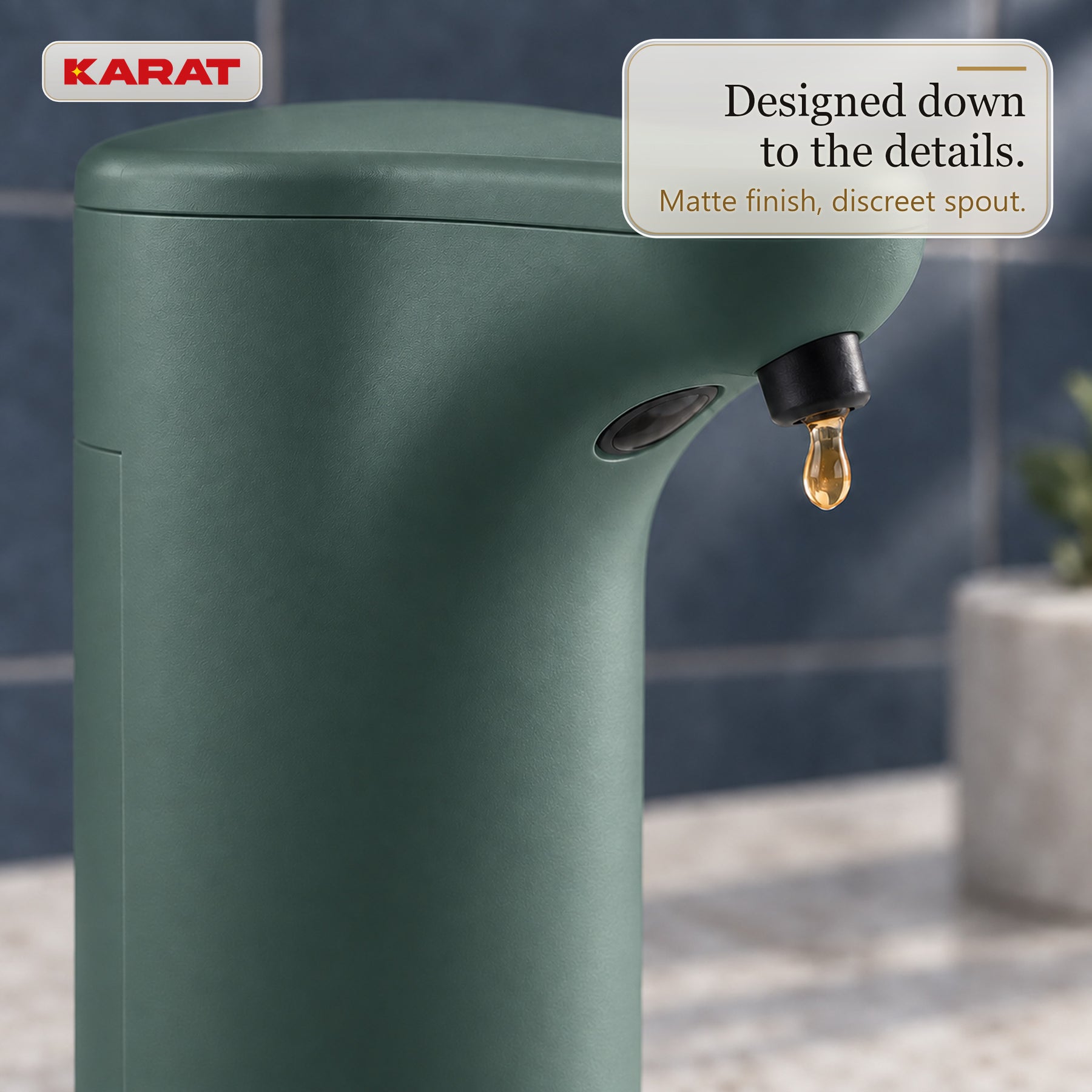 Automatische dispenser voor vloeibare zeep | Elara | Contactloze sensor voor vloeibare zeep | 300 ml | 5 kleuren