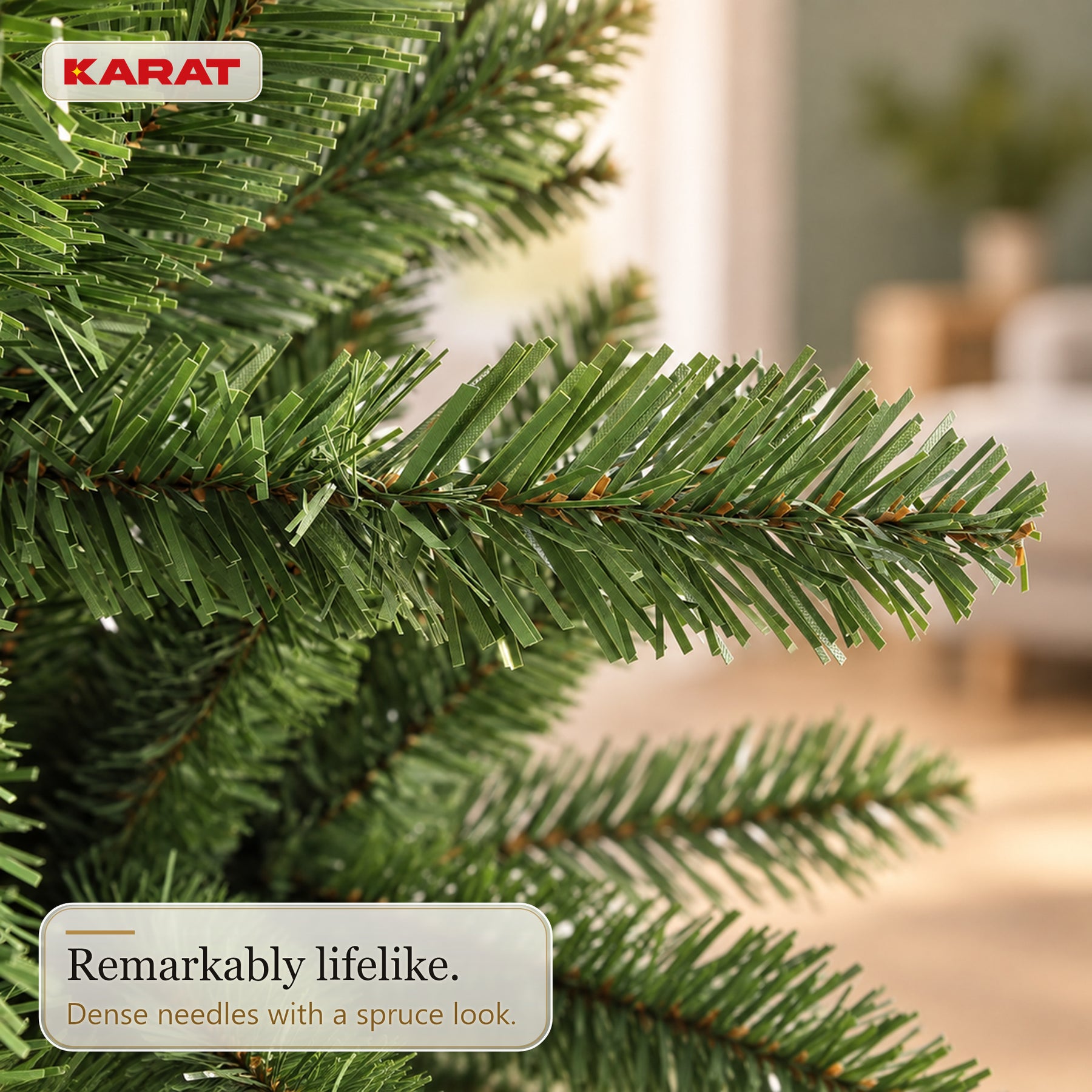 Kunstkerstboom | Evergreen | Dichte sparrenlook met metalen standaard | 150–240 cm