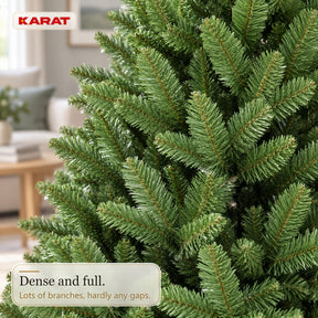 Kunstkerstboom | Evergreen | Dichte sparrenlook met metalen standaard | 150–240 cm