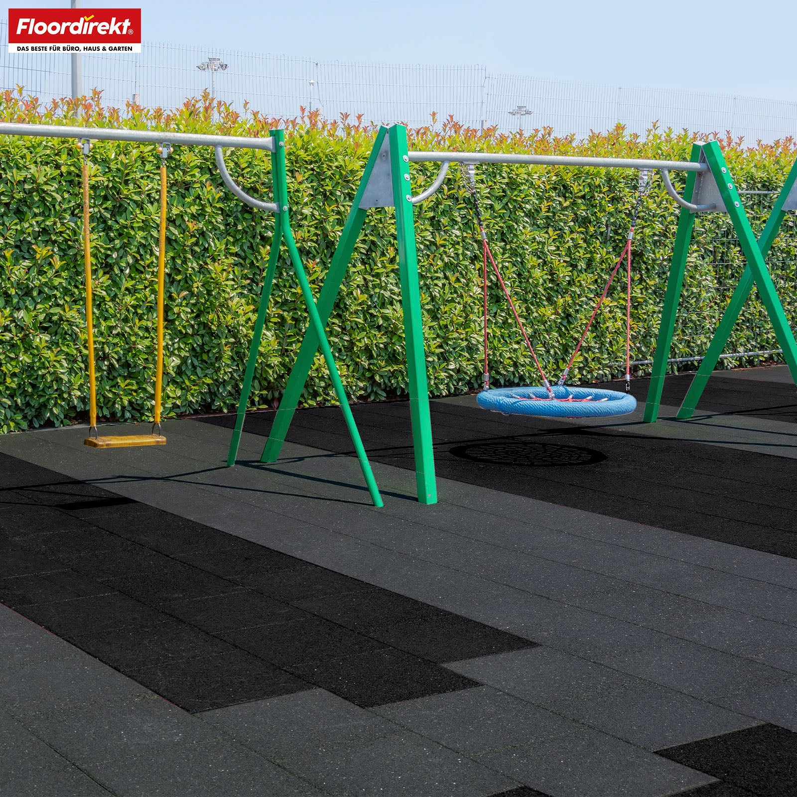 Valmat | Play Protect | Antislip, robuuste rubberen vloerbescherming | Verschillende diktes en kleuren | 50 x 50 cm