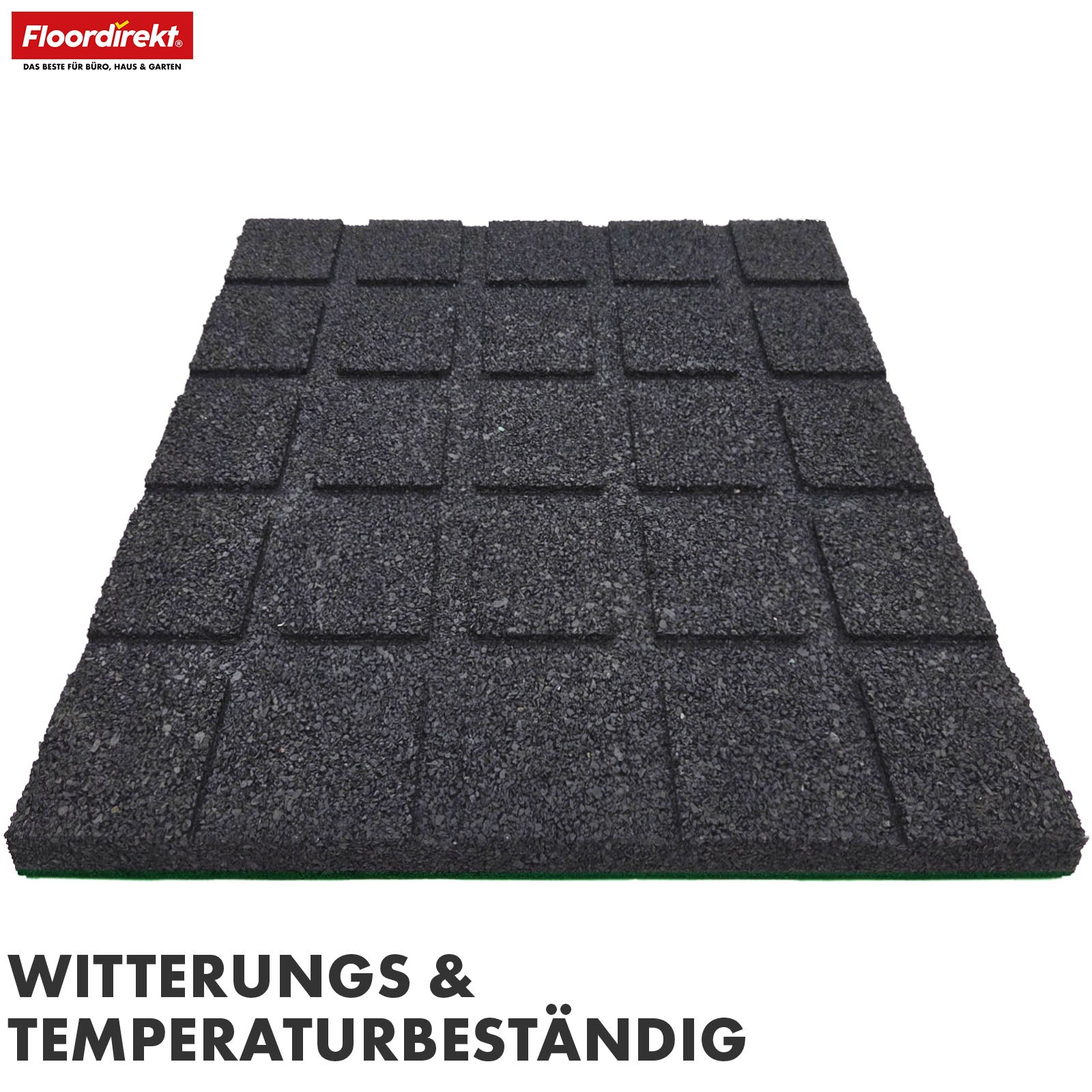 Valmat | Play Protect | Antislip, robuuste rubberen vloerbescherming | Verschillende diktes en kleuren | 50 x 50 cm