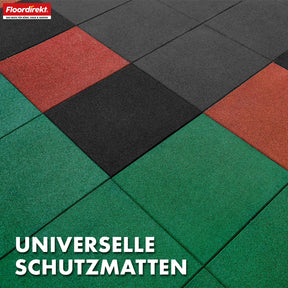 Valmat | Play Protect | Antislip, robuuste rubberen vloerbescherming | Verschillende diktes en kleuren | 50 x 50 cm