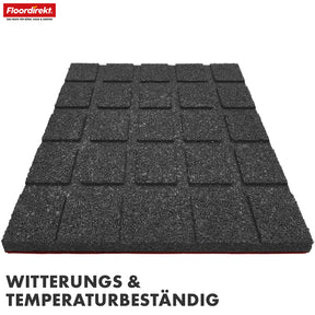 Valmat | Play Protect | Antislip, robuuste rubberen vloerbescherming | Verschillende diktes en kleuren | 50 x 50 cm