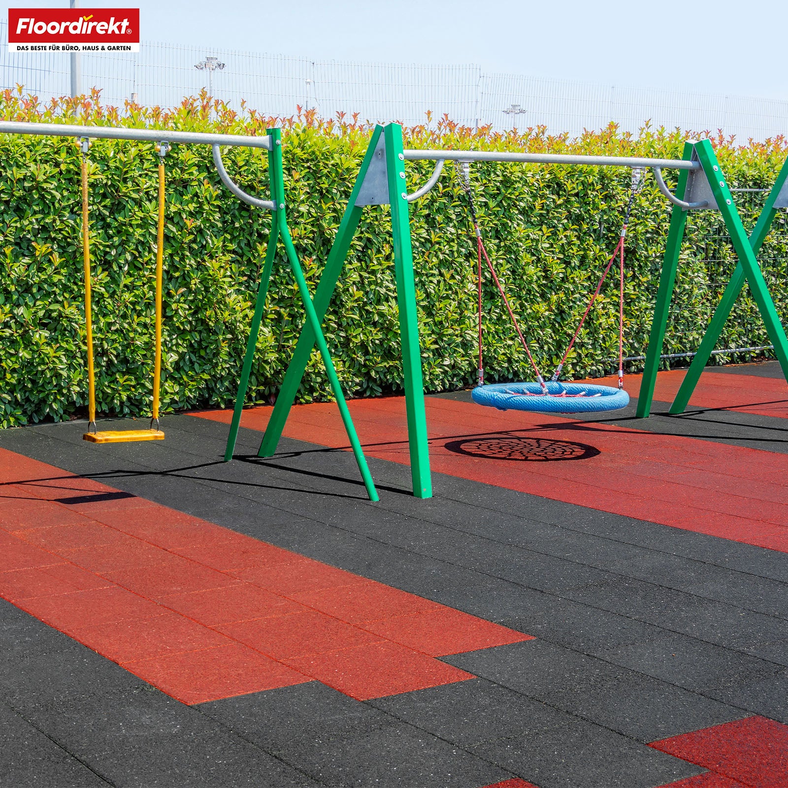 Valmat | Play Protect | Antislip, robuuste rubberen vloerbescherming | Verschillende diktes en kleuren | 50 x 50 cm